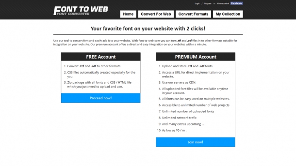 FONT TO WEB by Vasil Tsintsev